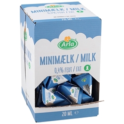 Arla Minimælk 0,4% fedt 20 ml. trekant