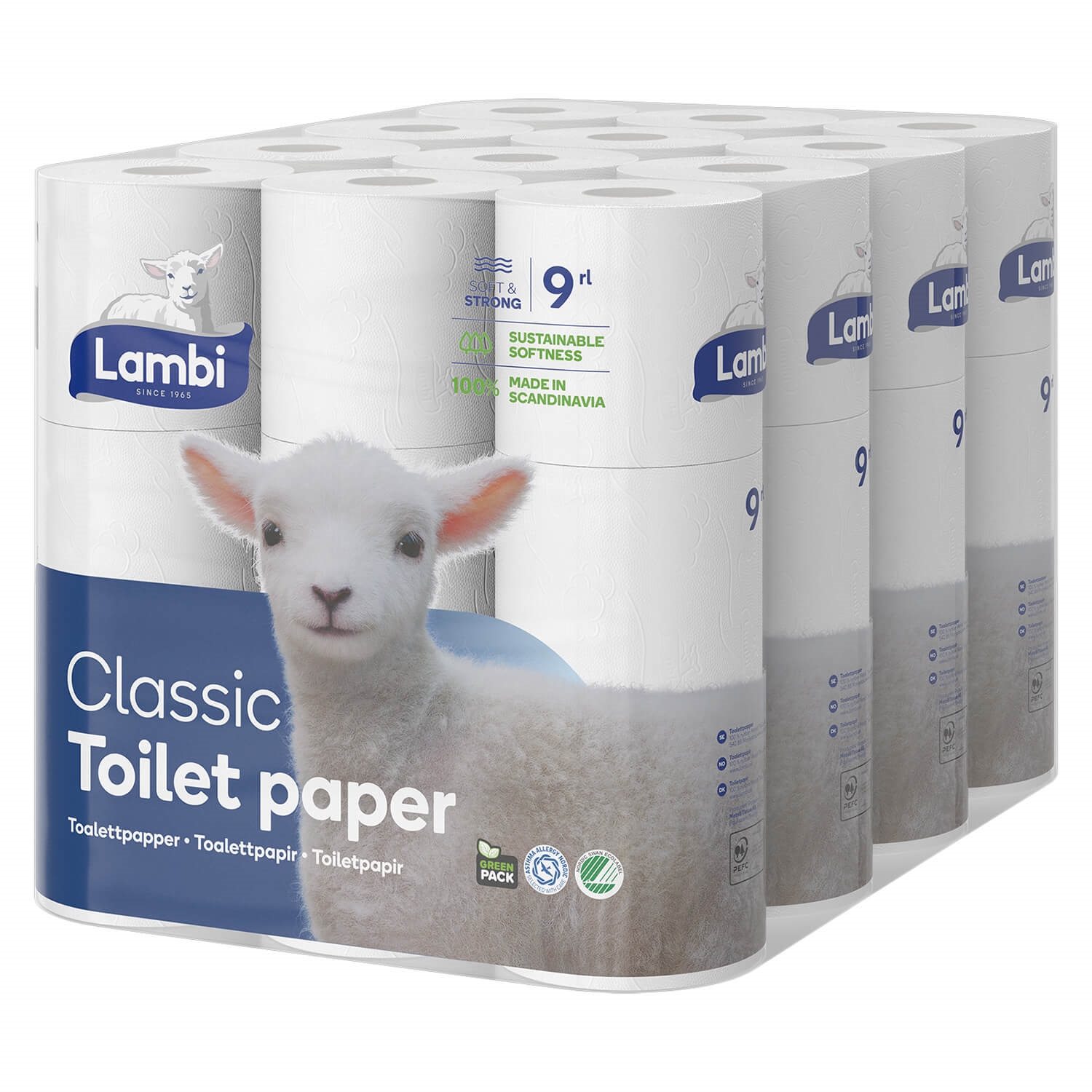 ideologi Gooey enke Lambi Toiletpapir 3 lags blødt nyfiber - Svanemærket Toiletpapir