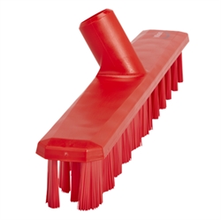 Gulvskrubbe UST 40 cm stiv Rød fra siden