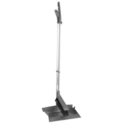 Langskaftet fejebakke med kost Vikan 98,5 cm grå