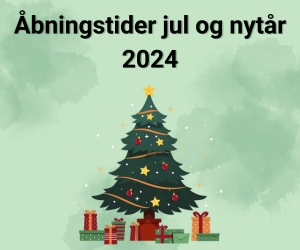 Åbnings- og leveringstider jul og nytår 2024