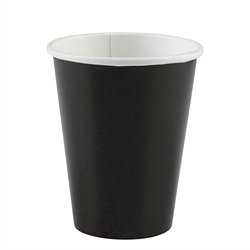 Kaffebæger pap sort 25 cl. 1000 stk.
