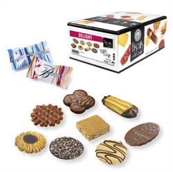 Småkager Delight 120 styk assorteret 8 slags enkeltindpakket