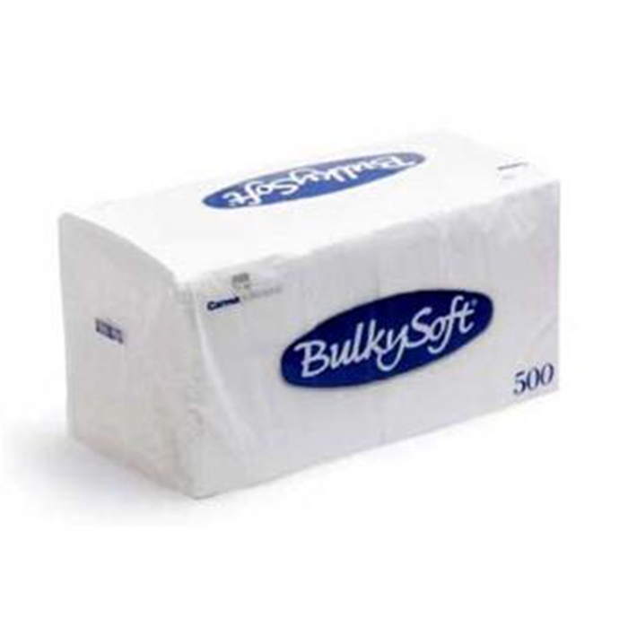 Bulky Soft frokostserviet 1 lags 33x33 Hvid 