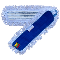 Øko-Tex Combi moppe med løkker 40 cm. Blå. Fra Nordisk Microfiber