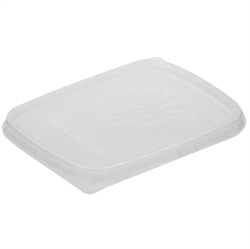 Plastlåg til salatbakker 114x89x9 mm