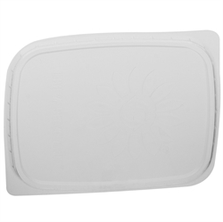 Plastlåg til salatbakker 114x89x9 mm