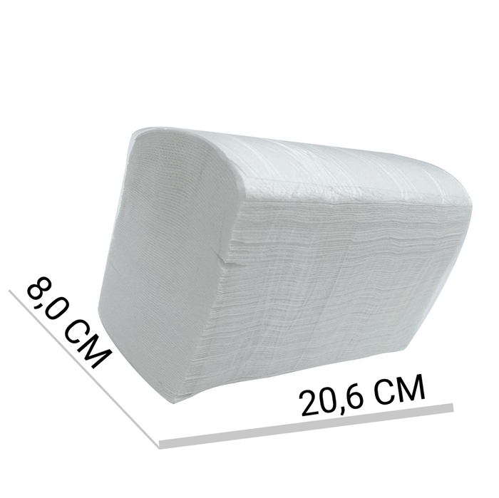 Satino Prestige Håndklædeark Z-fold 2-lags 8 x 20,6 cm sammenfoldet