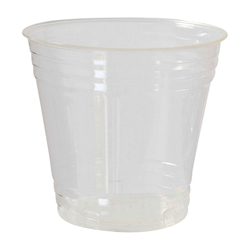 Plastglas klar 16 cl. Bionedbrydelig PLA