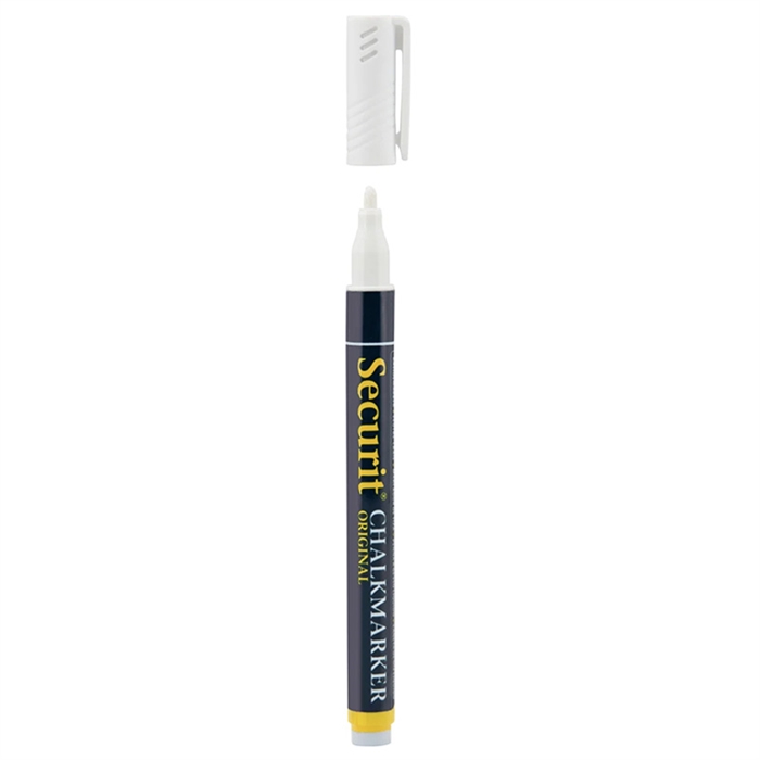 Securit kridtmarker 1-2 mm Hvid