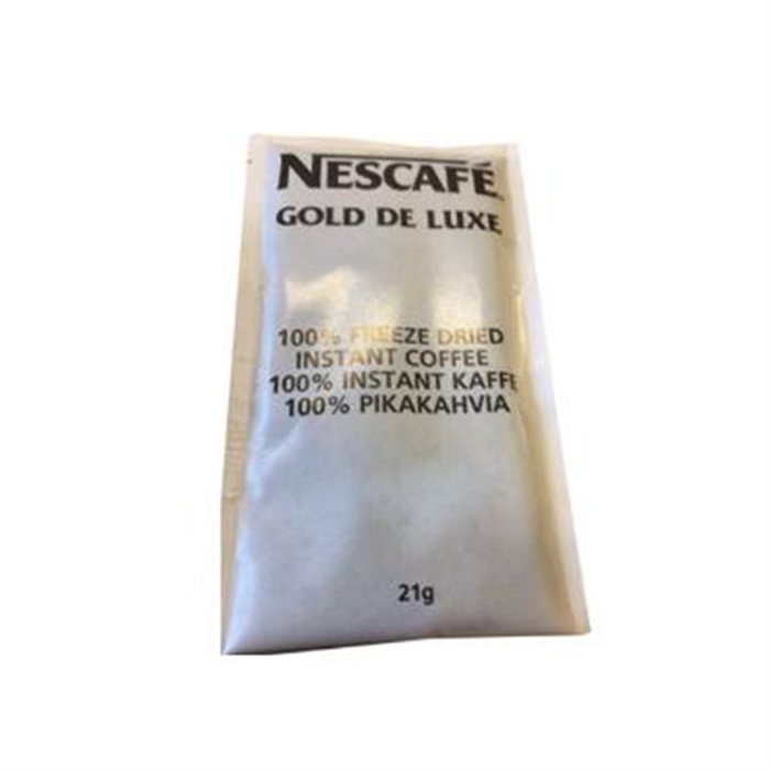 Kaffe Nescafe Gold De Luxe Frysetørret Instant 21 gr. 