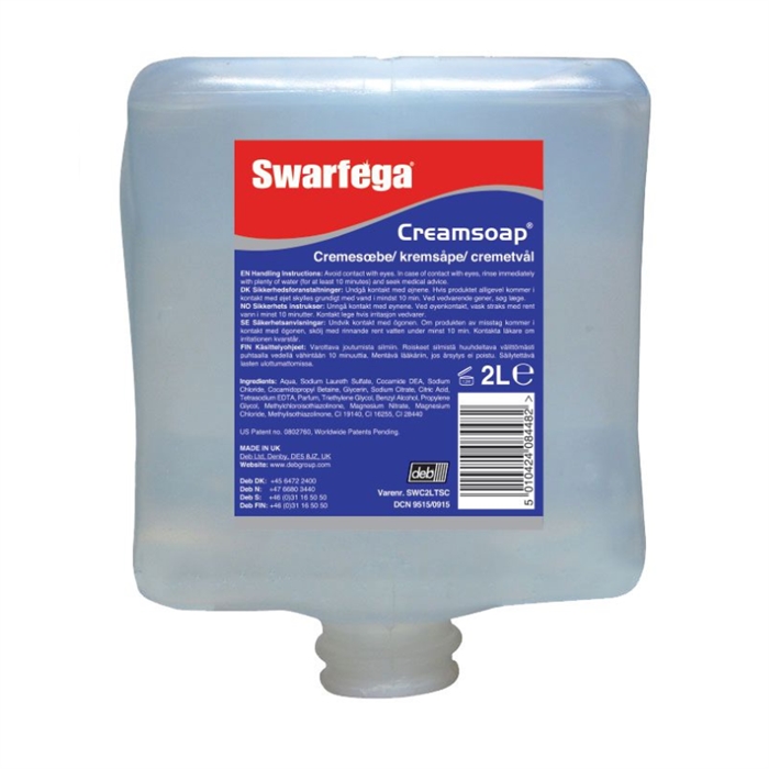 Swarfega Cremesæbe uden farve med parfume 2 ltr.