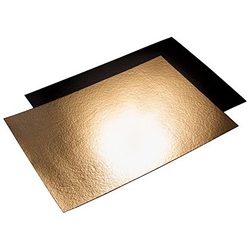 Kagepap 400x580 mm sort/guld