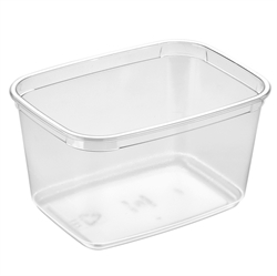 Plastbæger M68-75 Rektangulær 750ml klar