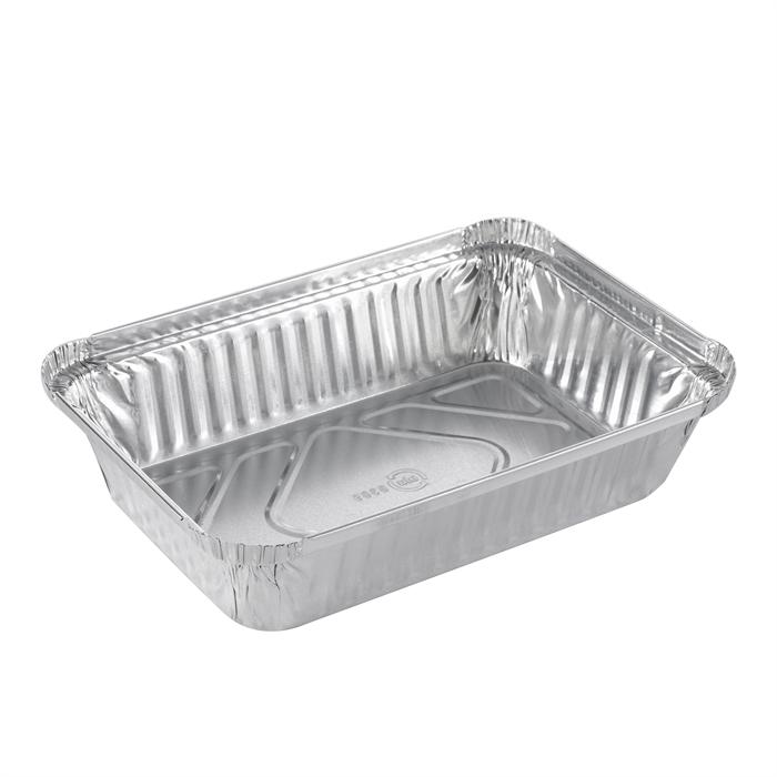 Alubakke 890 ml 207x141x41 mm rektangulær kraftig kvalitet