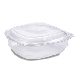 Salatbakke med hængslet låg 1000 ml 75 stk.