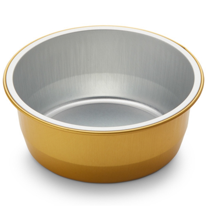 Alubakke guld rund 290 ml 115 stk.