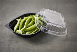 Sushibakke sort 300 ml med ærter