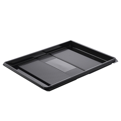 Bakke Zen Tapas 1-rum Rektangulær 1134ml L320xB250xH20mm RPET Sort
