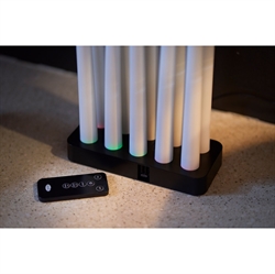 LED Antiklys genopladelige hvid 10 stk
