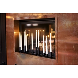 LED Antiklys genopladelige hvid 10 stk