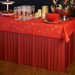 Dunicel bordskørt 72 x 400 cm Bordeaux