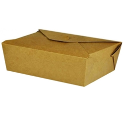 Takeaway æske 1200 ml biocoating Brun