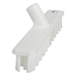 Gulvskrubbe UST 40 cm stiv hvid fra siden