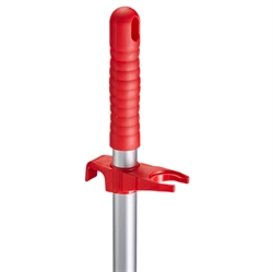 Fejebakke m/langt skaft 33 cm rød