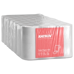 Toiletpapir Katrin 400 2-lags 48 meter 42 rl sæk