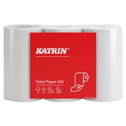 Toiletpapir Katrin 400 2-lags 48 meter 42 rl.