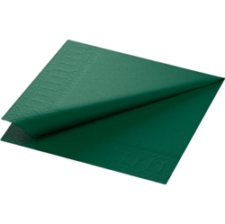 Duni serviet 3-lags 33x33 cm Mørkegrøn 1000 stk.