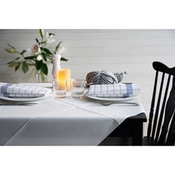 Evolin stikdug 84x84 cm Hvid 84 stk. opdækket