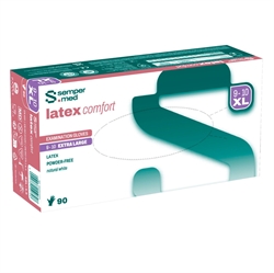 Latexhandske pudderfri str. XL hvid 90 stk.